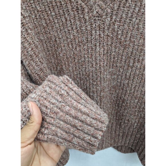 Chenille Ribbed Knit Sweater Women Size 1X Pullover Minimalist Feminine Capsule - Picture 6 of 7